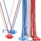24 Pcs Football Mardi Gras Beads Decoration Necklace Glitter Throws Bulk Football Pendant Beads Necklaces for Decorations